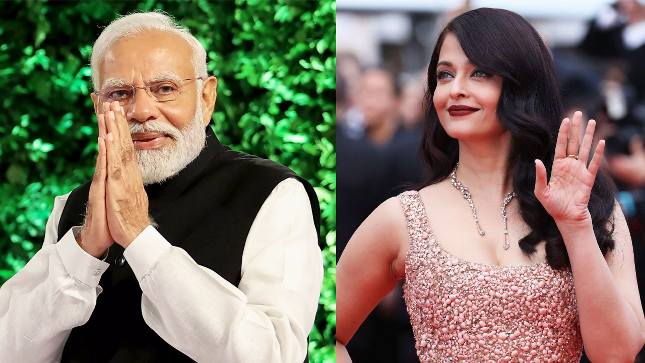 মোদির পা ছুঁয়ে যা বললেন ঐশ্বরিয়া